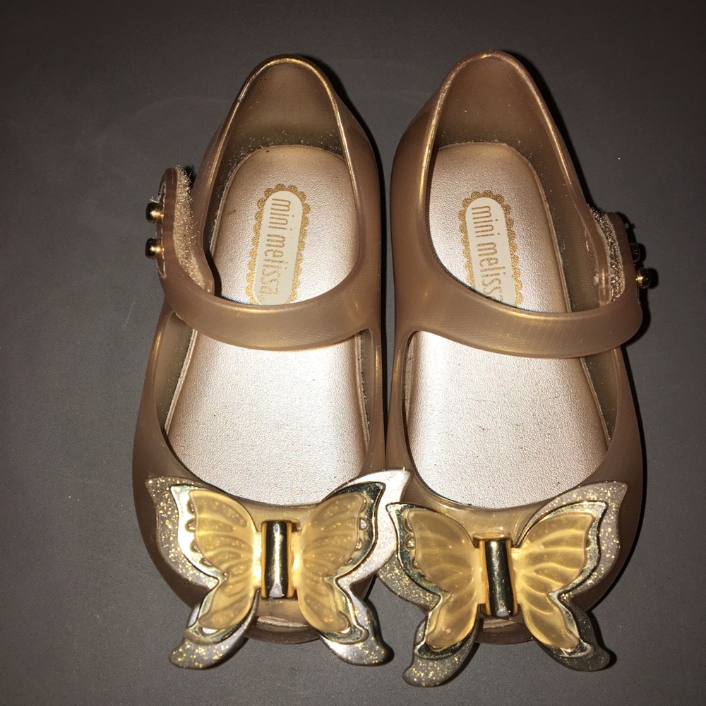 Mini Melissa Gold Butterfly jellies
